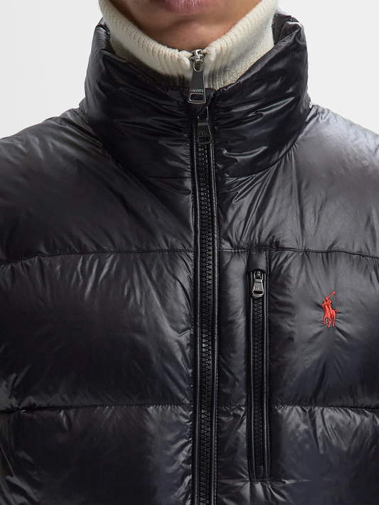 Glossy Down Vest Navy