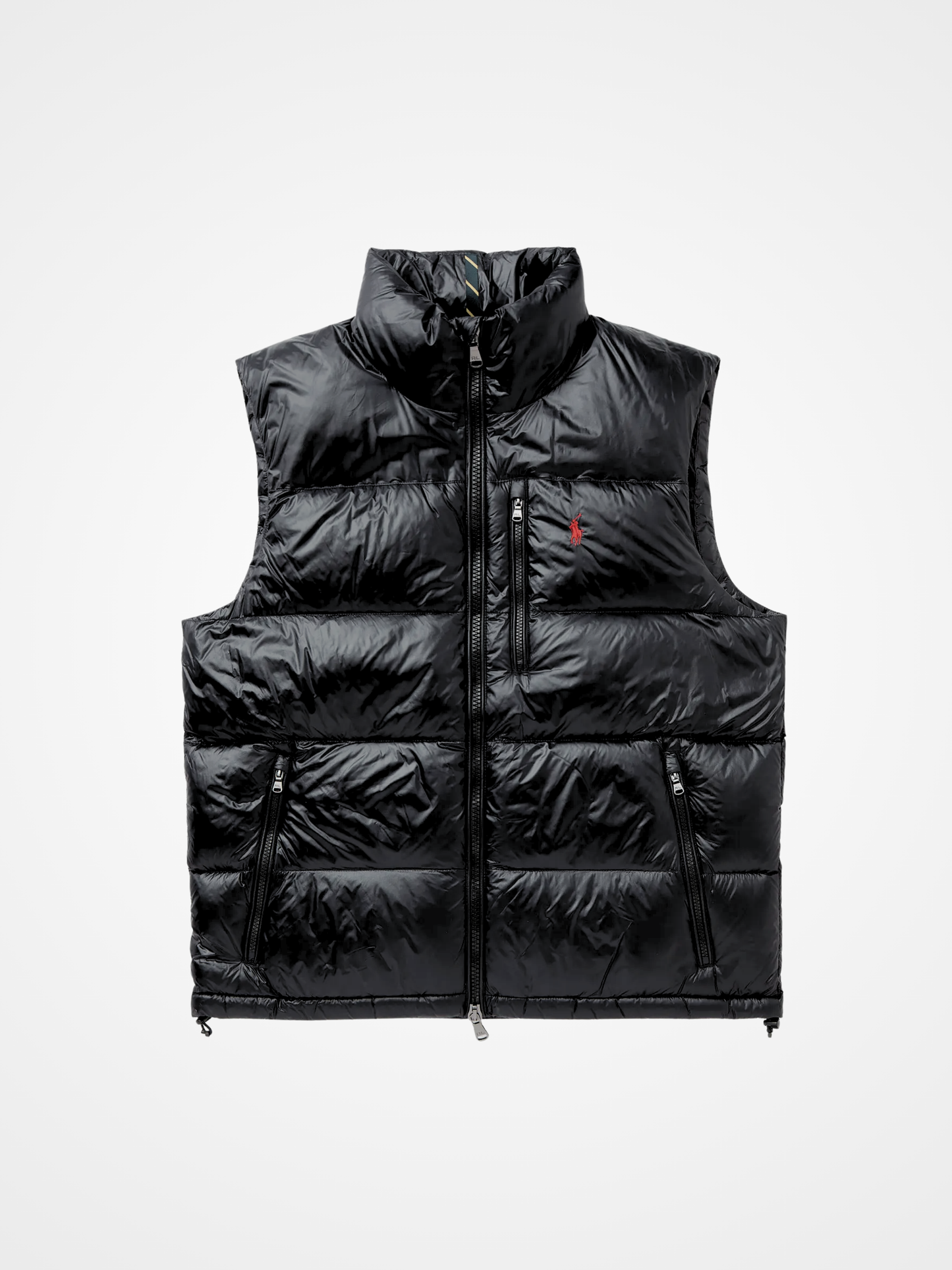 Glossy Down Vest Black