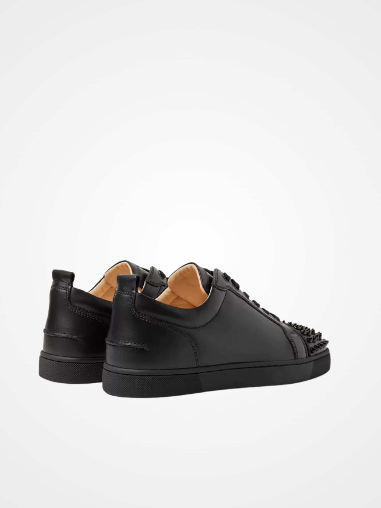 Spikes Leather Sneakers